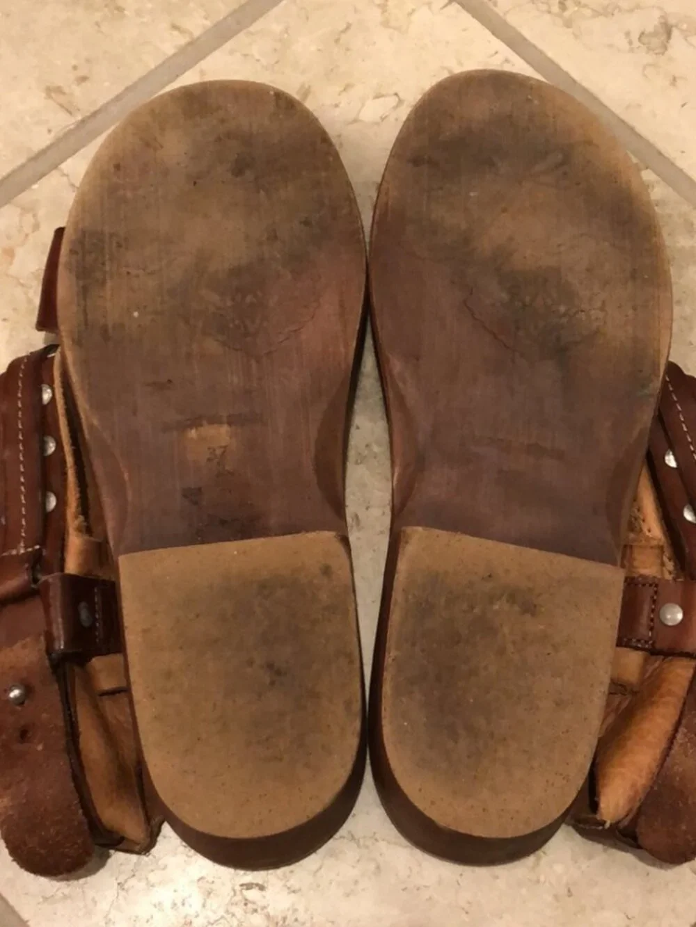 Free People Everything Went West leather studded harness bootie gladiator sandal